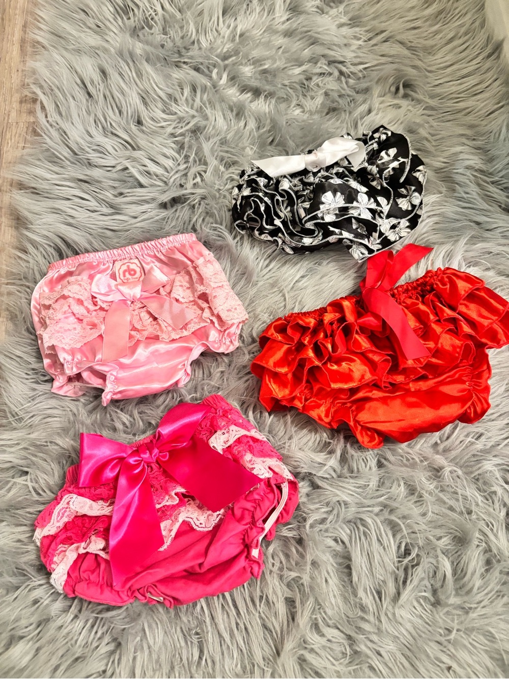 Cutest Ruffles Diaper Cover 8 Assorted Ruffled Baby Bloomers Set NB-3M